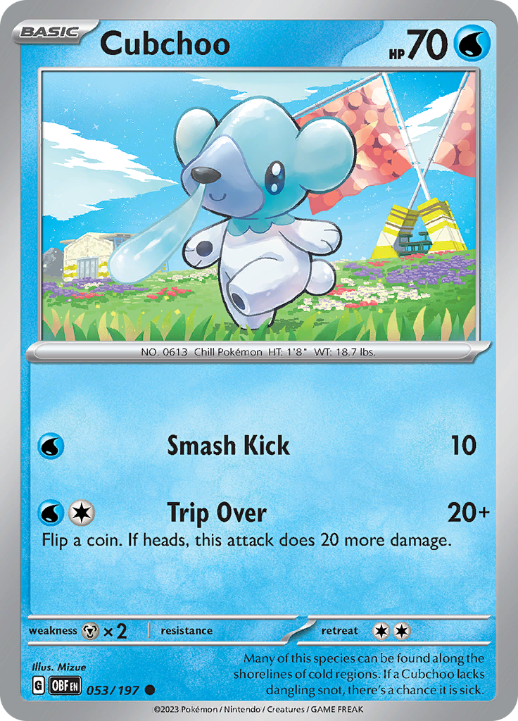 Cubchoo (053/197) [Scarlet & Violet: Obsidian Flames] | Clutch Gaming