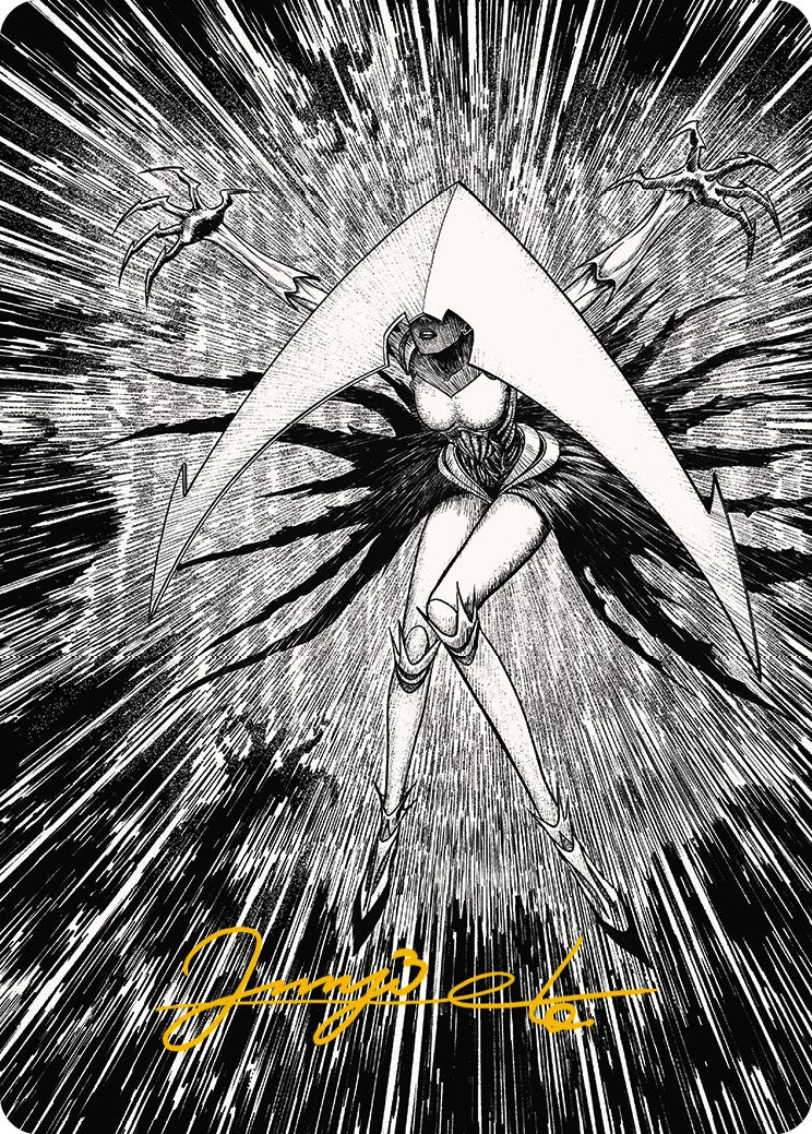 Elesh Norn, Mother of Machines 2 Art Card (Gold-Stamped Signature) [Phyrexia: All Will Be One Art Series] | Clutch Gaming
