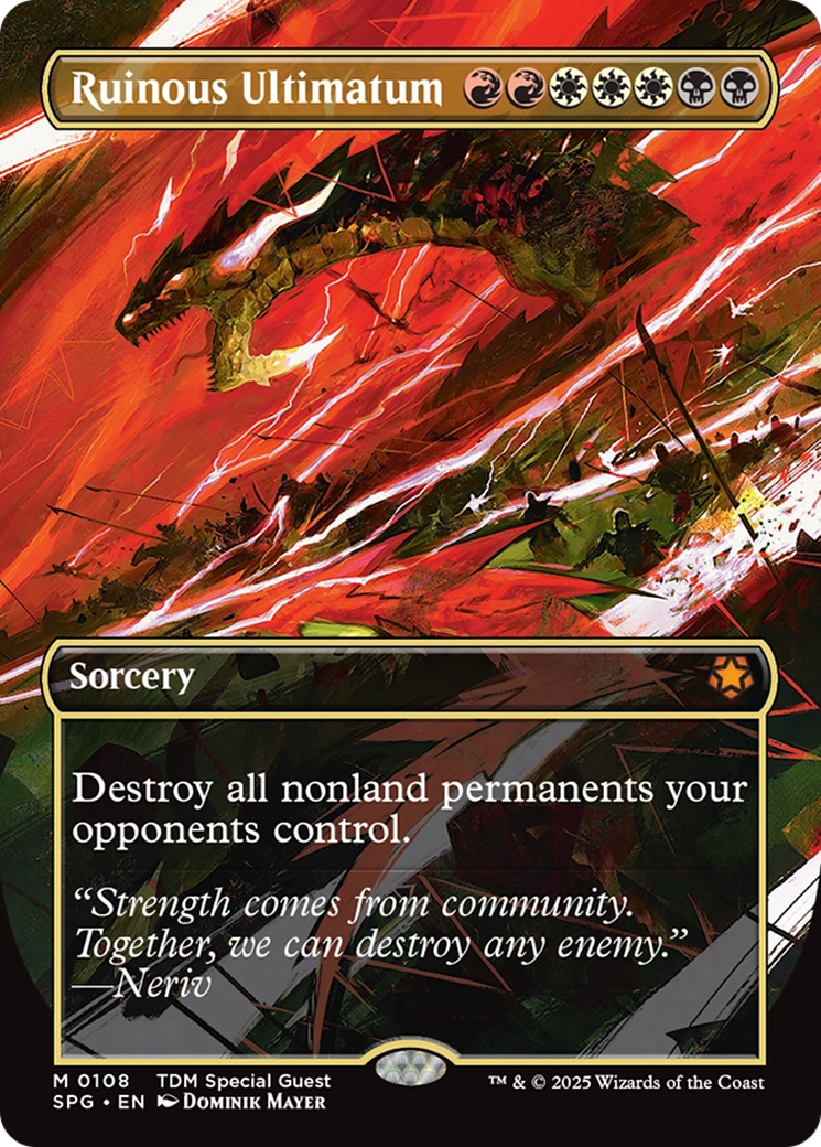 Ruinous Ultimatum (Borderless) [Tarkir: Dragonstorm Special Guests] | Clutch Gaming