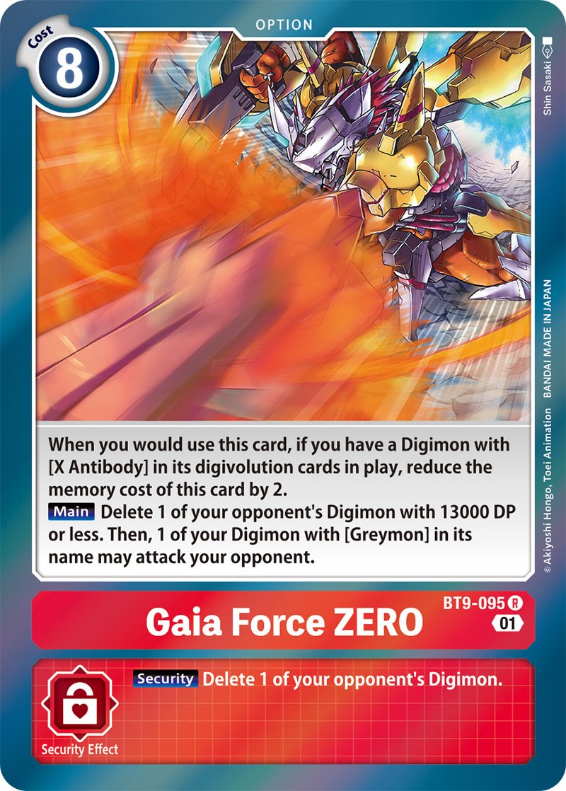 Gaia Force ZERO [BT9-095] [X Record] | Clutch Gaming