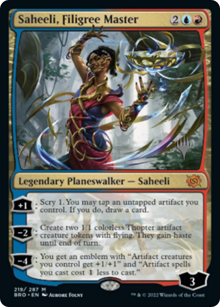 Saheeli, Filigree Master (Promo Pack) [The Brothers' War Promos] | Clutch Gaming