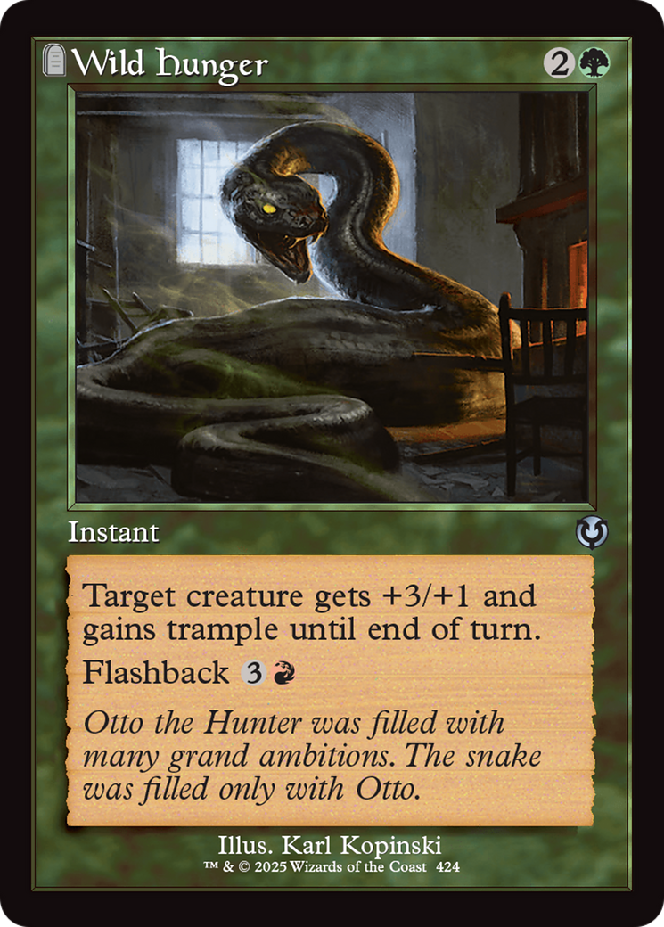 Wild Hunger (Retro Frame) [Innistrad Remastered] | Clutch Gaming