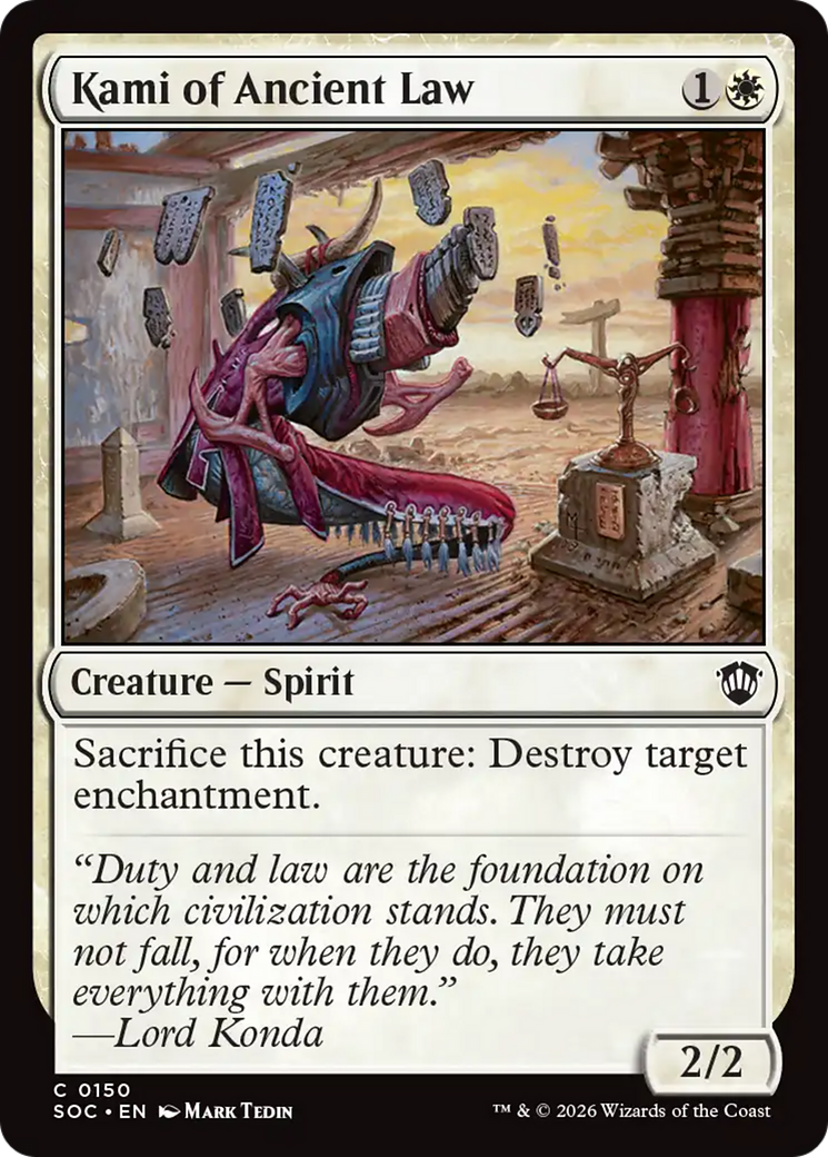Kami of Ancient Law [Secrets of Strixhaven Commander] | Clutch Gaming