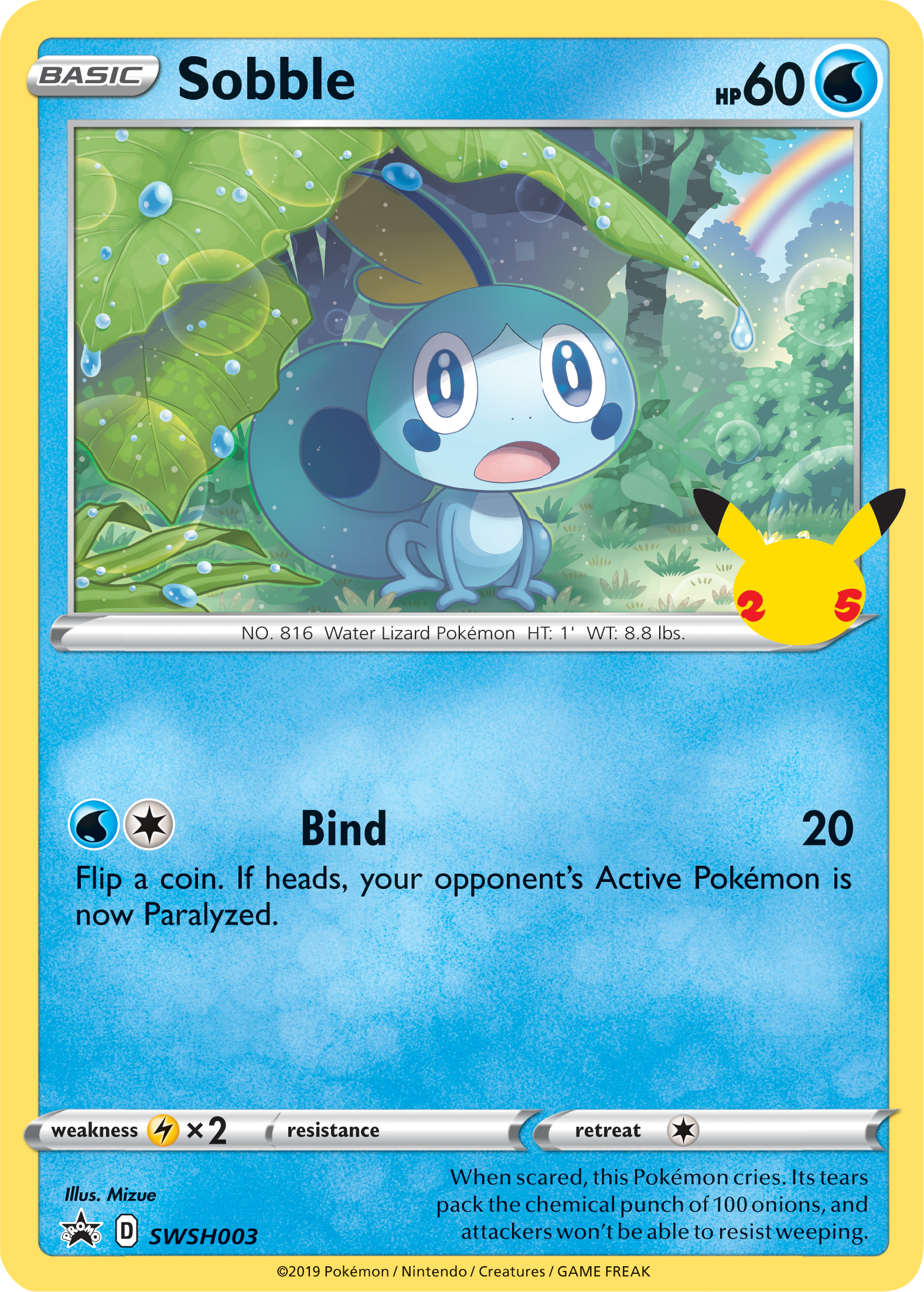 Sobble (SWSH003) (Jumbo Card) [First Partner Pack] | Clutch Gaming