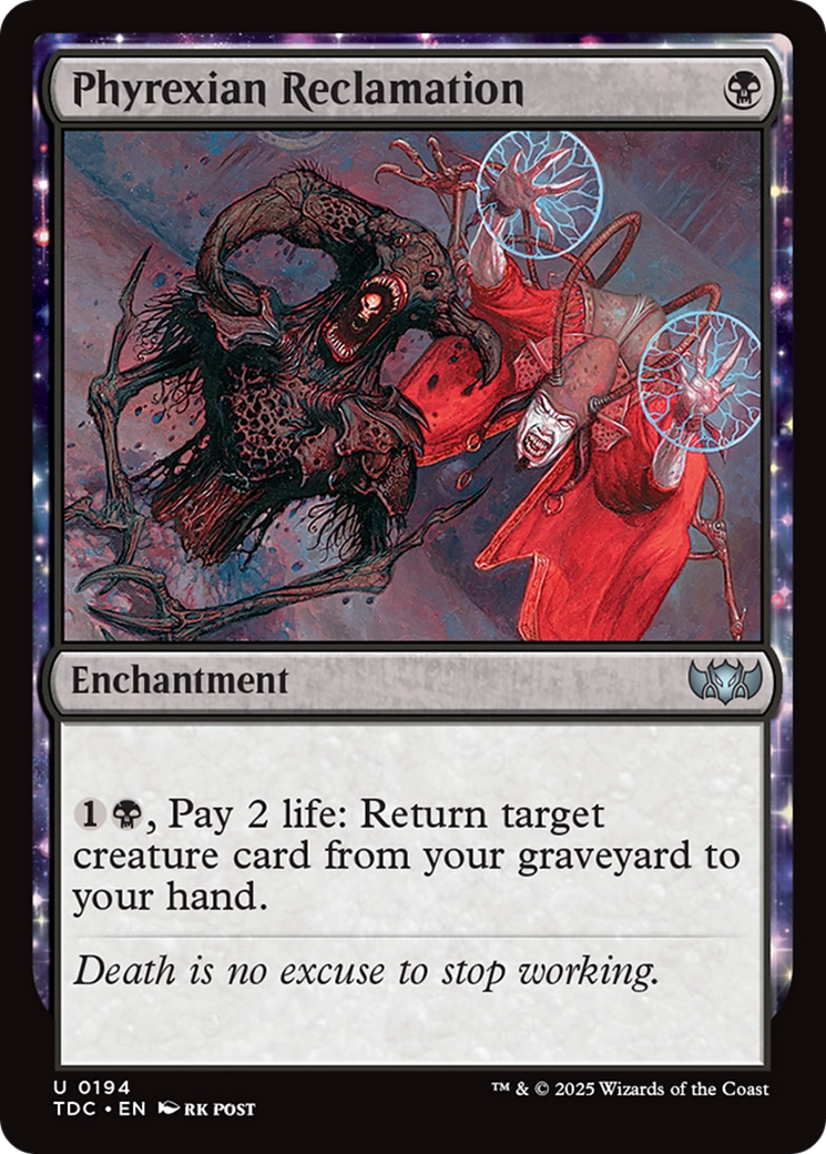 Phyrexian Reclamation [Tarkir: Dragonstorm Commander] | Clutch Gaming