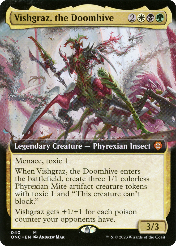 Vishgraz, the Doomhive (Extended Art) [Phyrexia: All Will Be One Commander] | Clutch Gaming