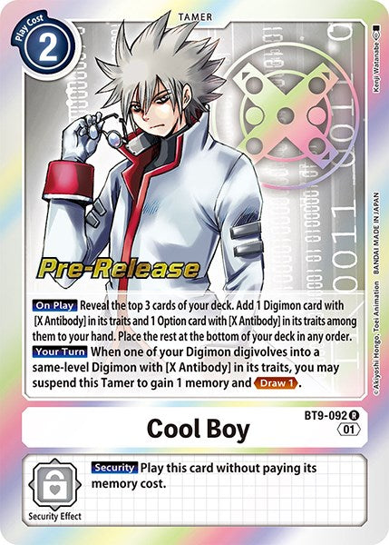 Cool Boy [BT9-092] [X Record Pre-Release Promos] | Clutch Gaming