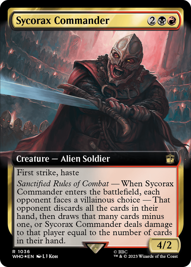 Sycorax Commander (Extended Art) (Surge Foil) [Doctor Who] | Clutch Gaming