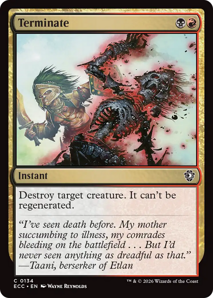 Terminate [Lorwyn Eclipsed Commander] | Clutch Gaming