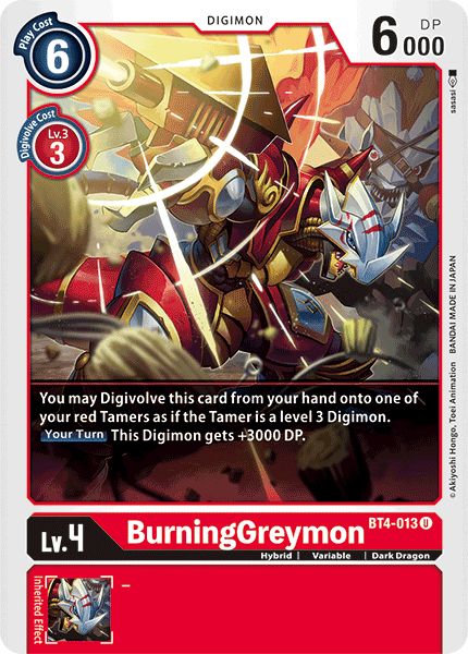 BurningGreymon [BT4-013] [Great Legend] | Clutch Gaming