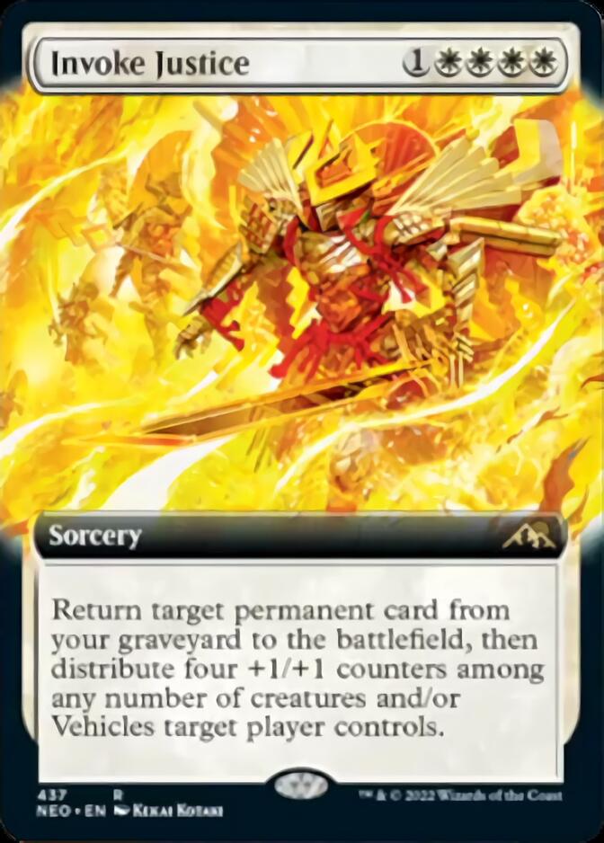 Invoke Justice (Extended Art) [Kamigawa: Neon Dynasty] | Clutch Gaming
