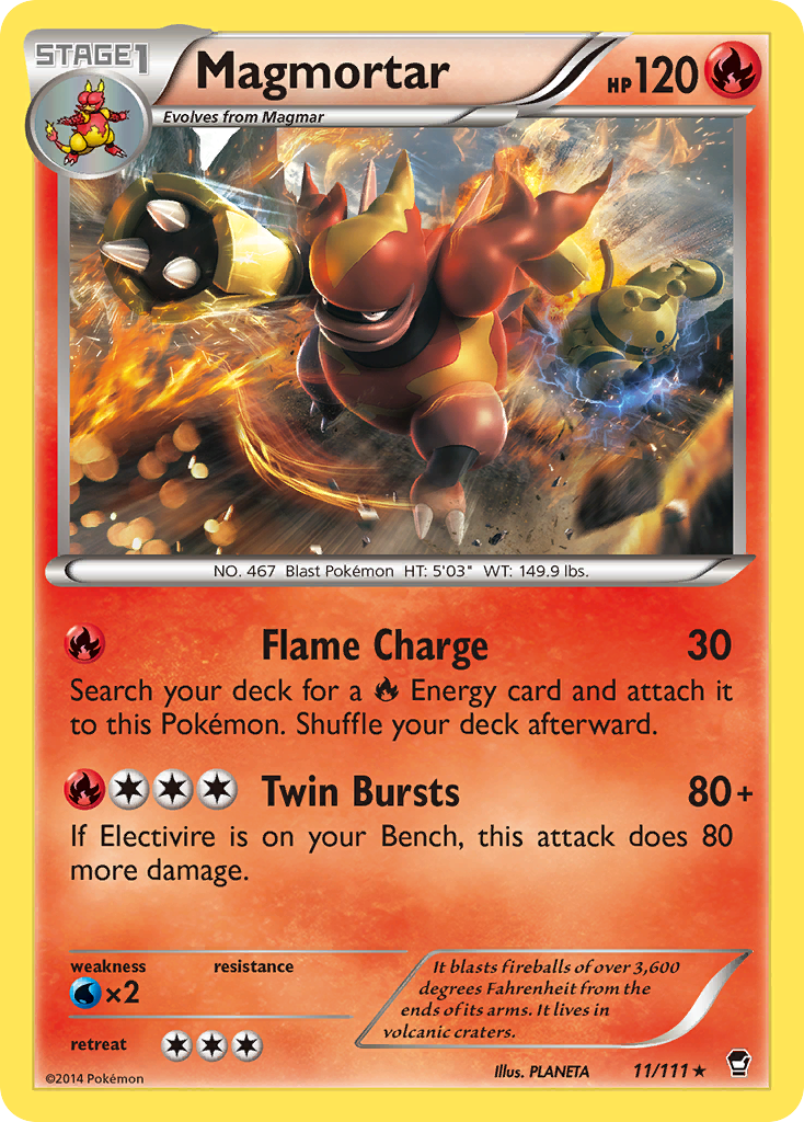 Magmortar (11/111) [XY: Furious Fists] | Clutch Gaming