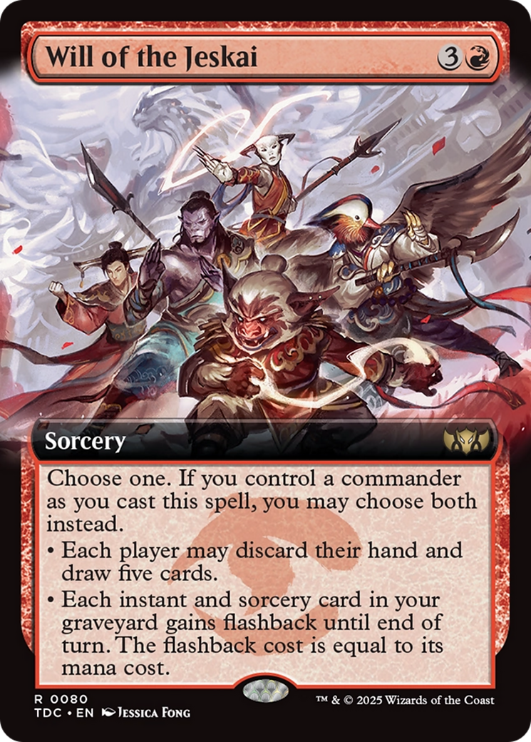 Will of the Jeskai (Extended Art) [Tarkir: Dragonstorm Commander] | Clutch Gaming