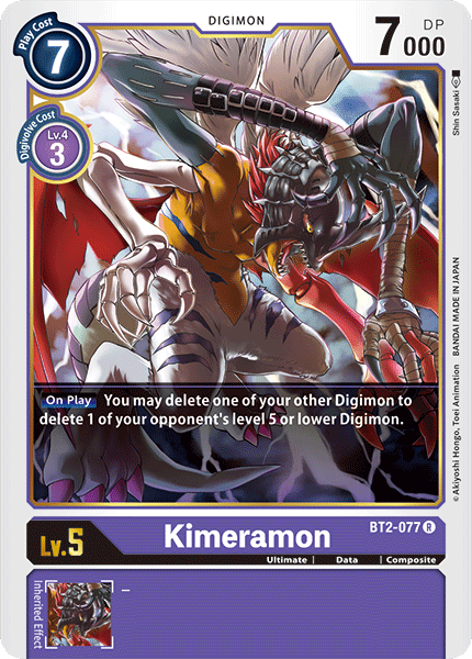 Kimeramon [BT2-077] [Release Special Booster Ver.1.0] | Clutch Gaming