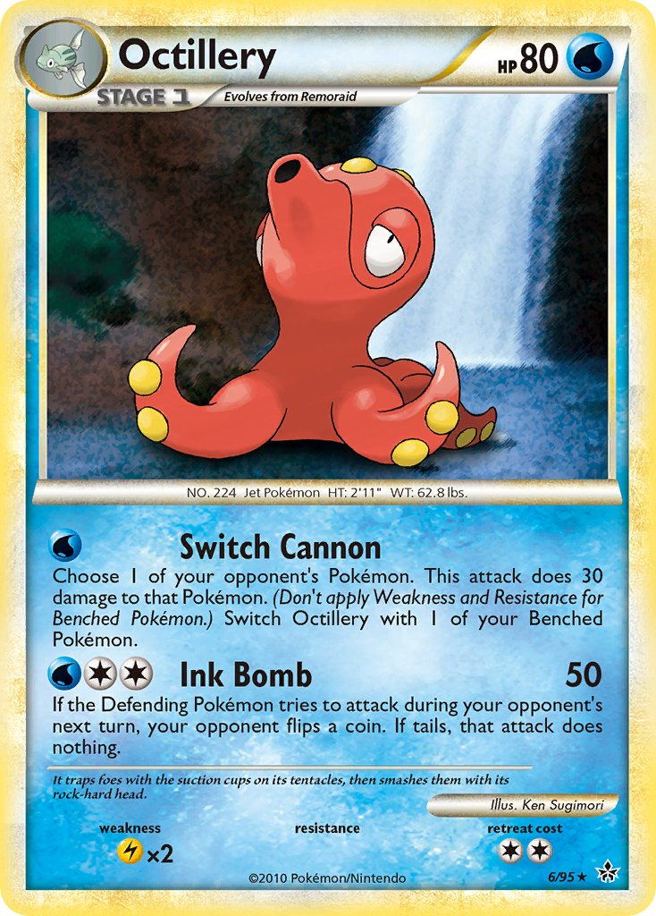 Octillery (6/95) [HeartGold & SoulSilver: Unleashed] | Clutch Gaming