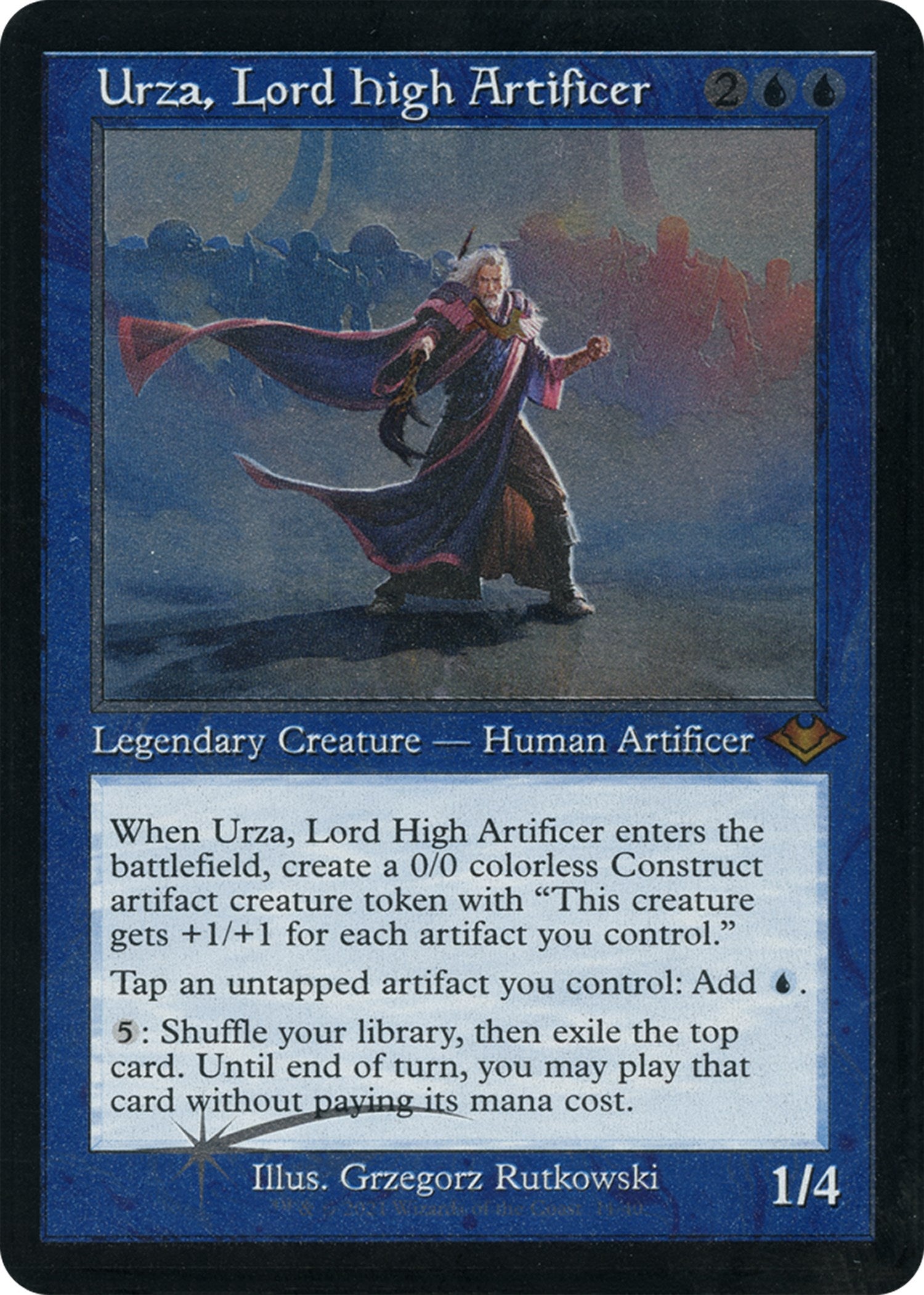 Urza, Lord High Artificer (Retro Foil Etched) [Modern Horizons] | Clutch Gaming