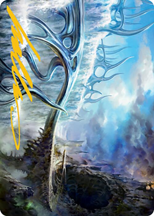 Mistvault Bridge Art Card (Gold-Stamped Signature) [Modern Horizons 2 Art Series] | Clutch Gaming