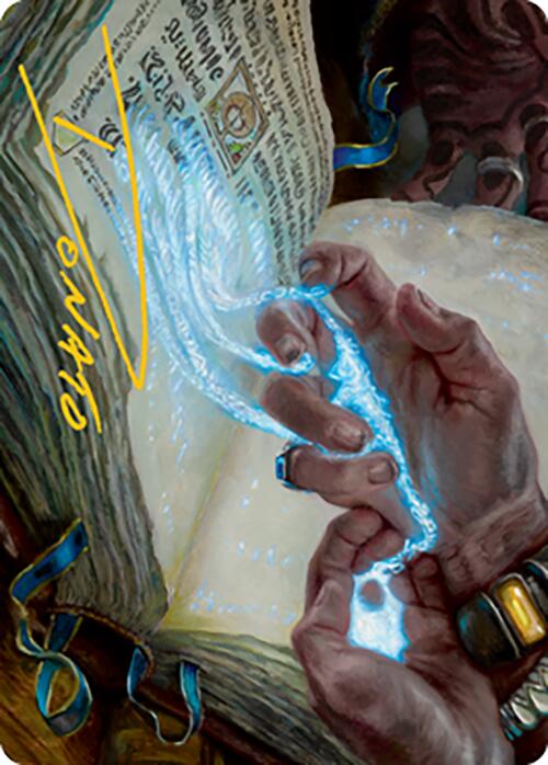 Mystic Redaction Art Card (Gold-Stamped Signature) [Modern Horizons 2 Art Series] | Clutch Gaming