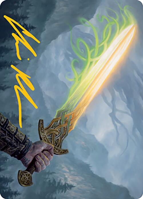 Sword of Hearth and Home Art Card (Gold-Stamped Signature) [Modern Horizons 2 Art Series] | Clutch Gaming