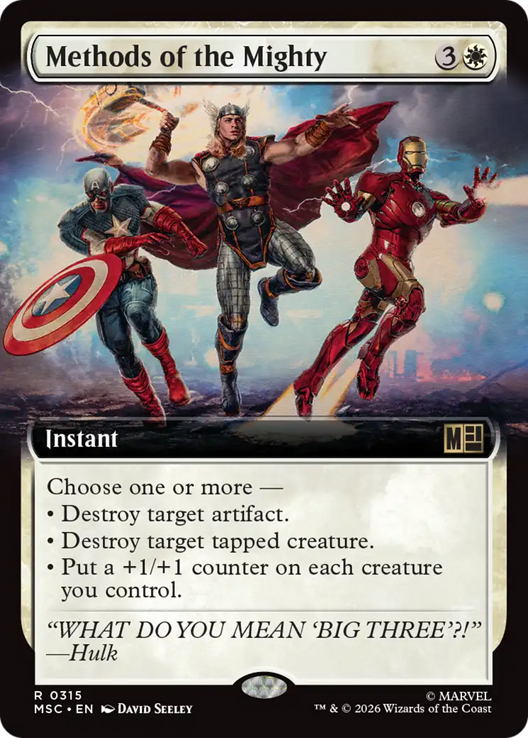 Methods of the Mighty (Extended Art) [Marvel Super Heroes Commander] | Clutch Gaming