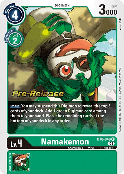 Namakemon [BT8-049] [New Awakening Pre-Release Cards] | Clutch Gaming