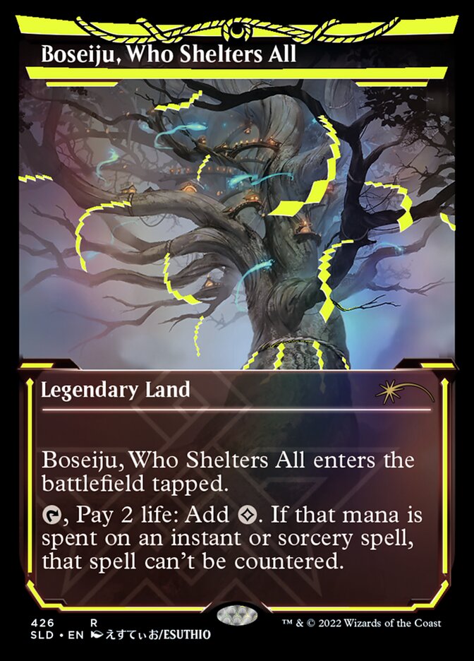 Boseiju, Who Shelters All (Neon Ink Yellow) [Secret Lair Drop Series] | Clutch Gaming