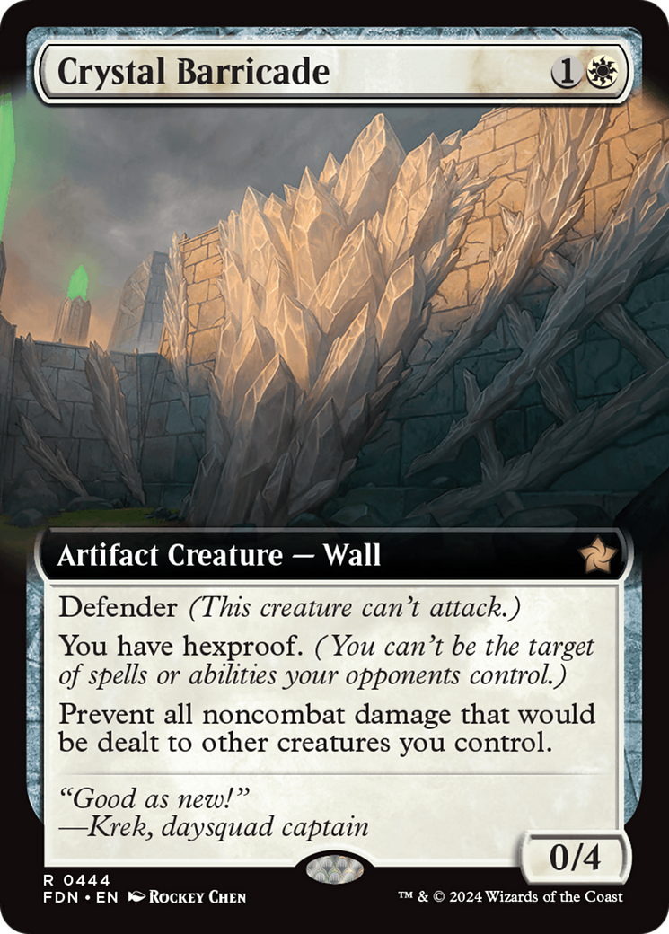 Crystal Barricade (Extended Art) [Foundations] | Clutch Gaming