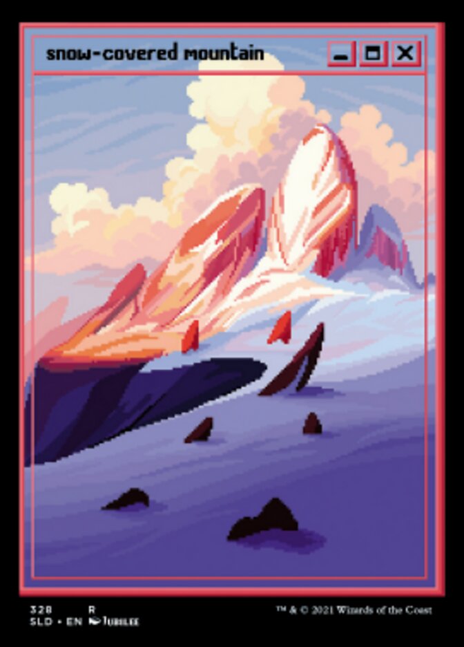 Snow-Covered Mountain (Foil Etched) [Secret Lair Drop Series] | Clutch Gaming