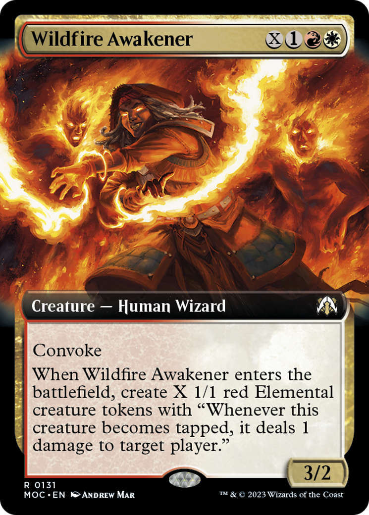 Wildfire Awakener (Extended Art) [March of the Machine Commander] | Clutch Gaming