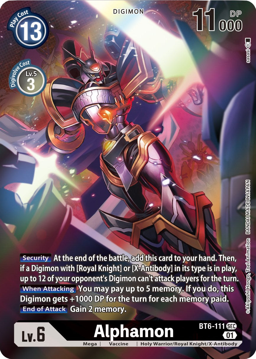 Alphamon [BT6-111] (Alternative Art) [Xros Encounter] | Clutch Gaming