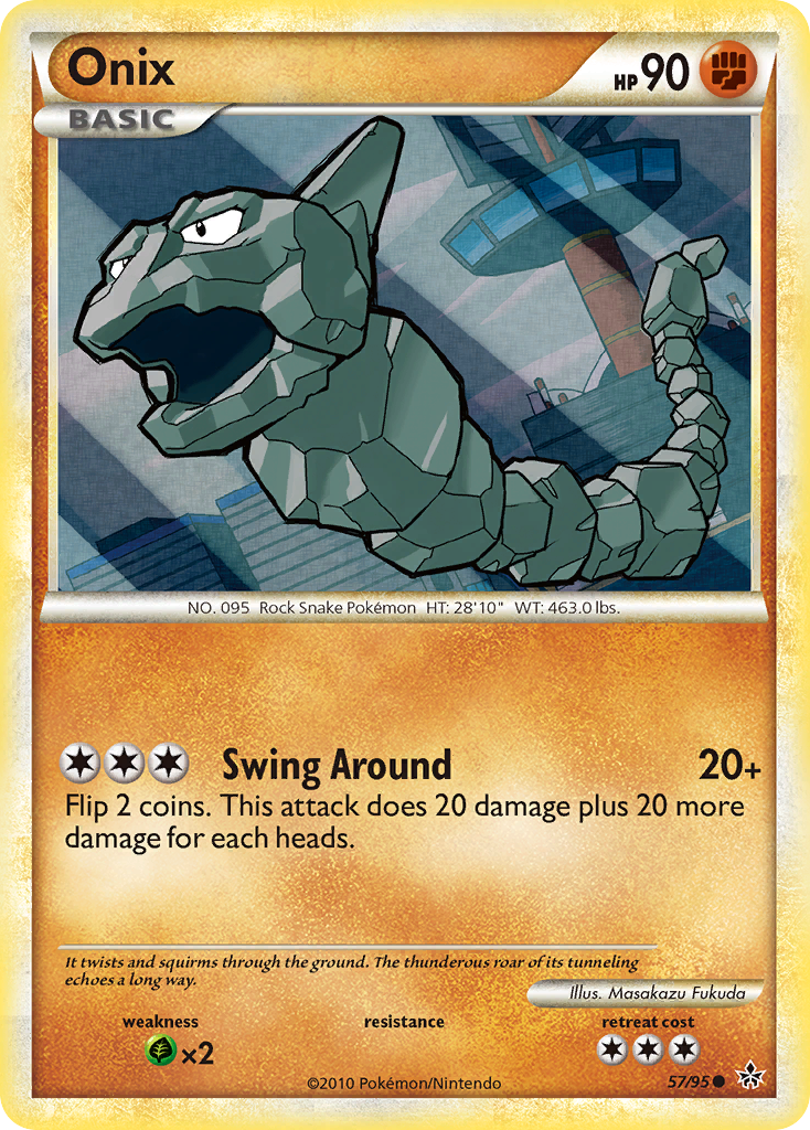 Onix (57/95) [HeartGold & SoulSilver: Unleashed] | Clutch Gaming