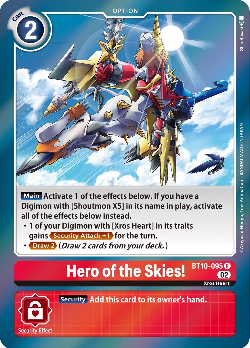 Hero of the Skies! [BT10-095] [Xros Encounter] | Clutch Gaming