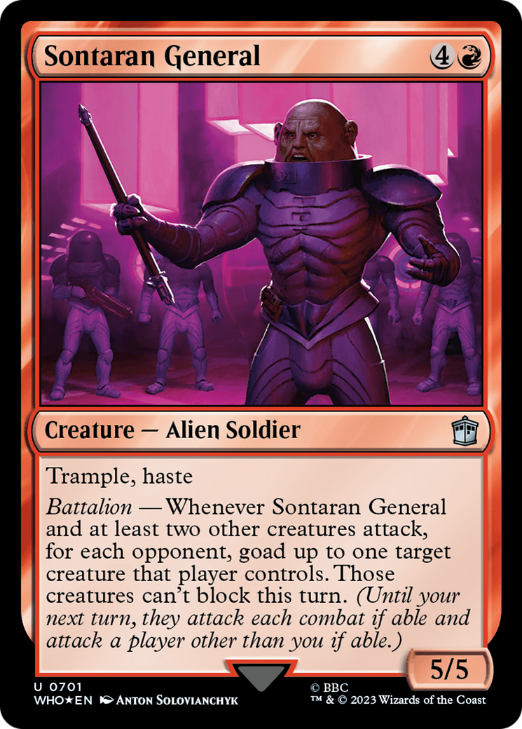 Sontaran General (Surge Foil) [Doctor Who] | Clutch Gaming