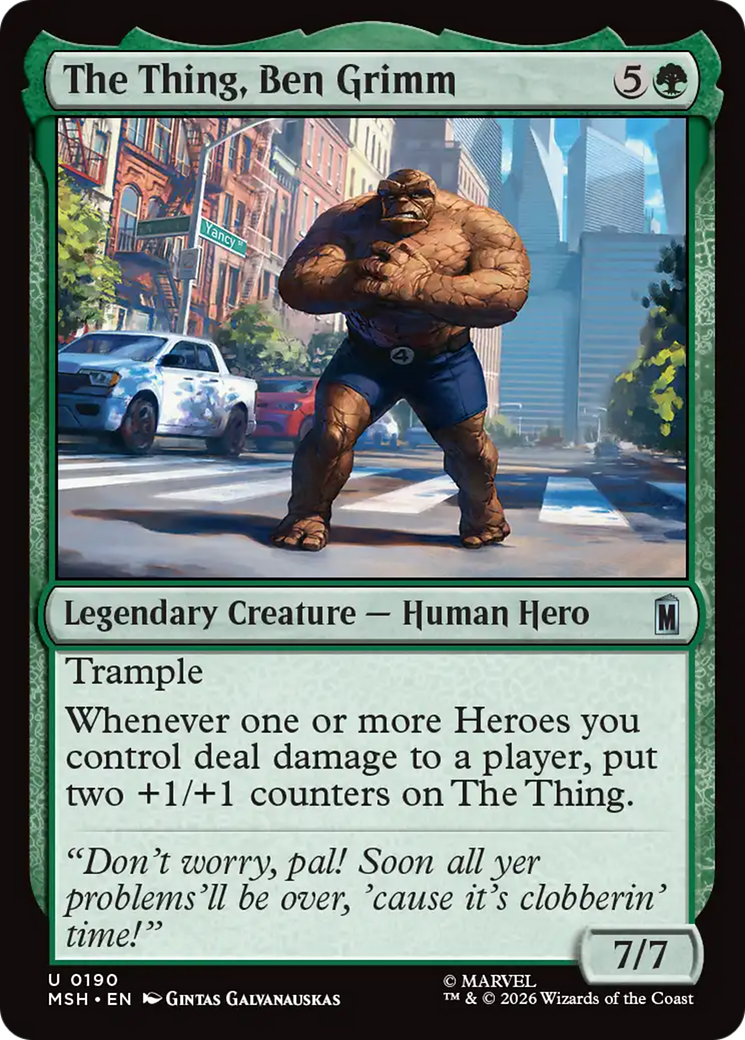 The Thing, Ben Grimm [Marvel Super Heroes] | Clutch Gaming