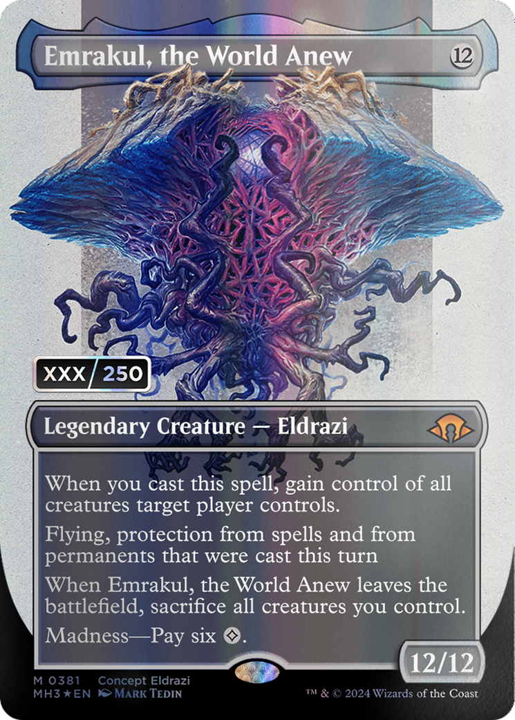 Emrakul, the World Anew (Borderless) (Serial Numbered) [Modern Horizons 3] | Clutch Gaming