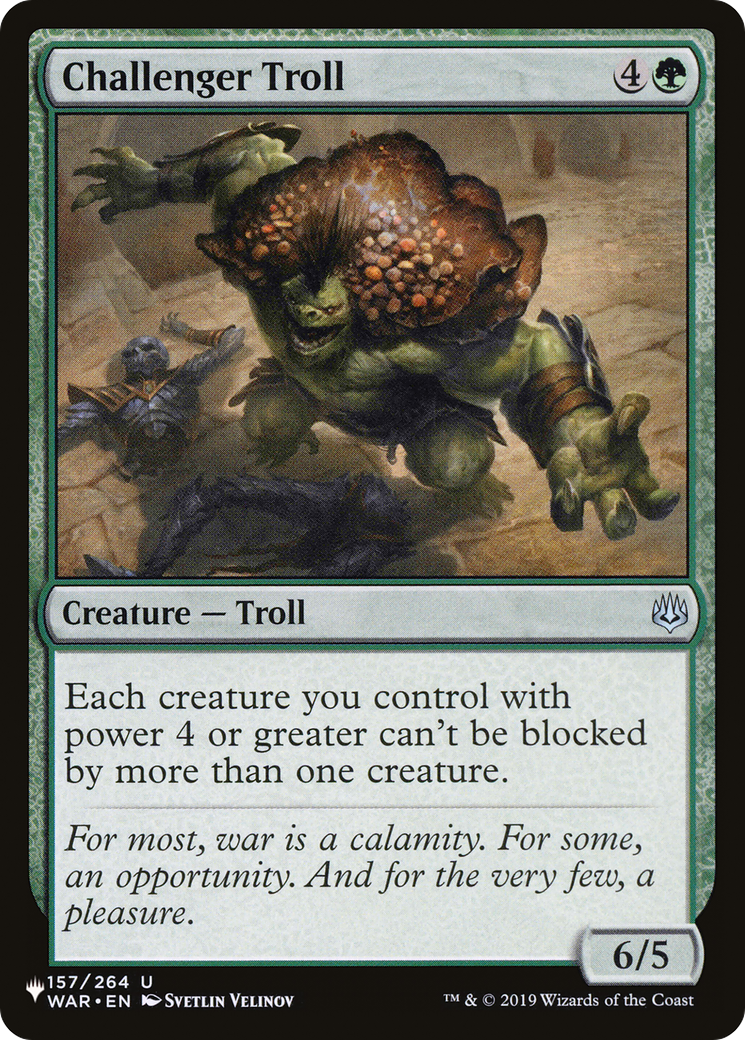 Challenger Troll [The List Reprints] | Clutch Gaming