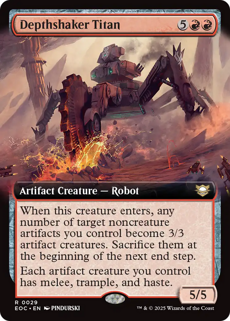 Depthshaker Titan (Extended Art) [Edge of Eternities Commander] | Clutch Gaming