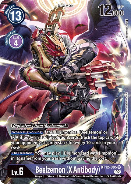 Beelzemon (X Antibody) [BT12-085] (Alternate Art) [Across Time] | Clutch Gaming