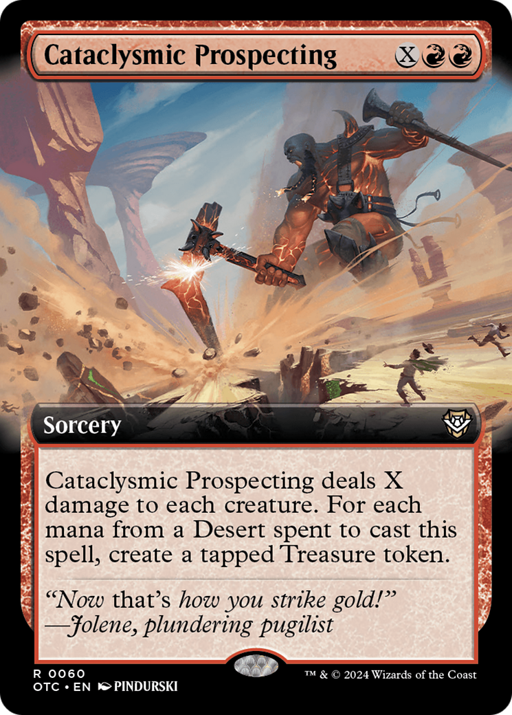 Cataclysmic Prospecting (Extended Art) [Outlaws of Thunder Junction Commander] | Clutch Gaming