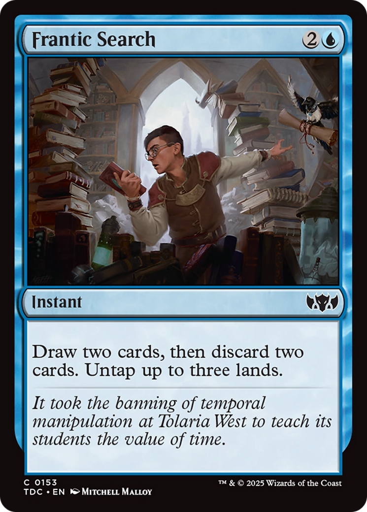 Frantic Search [Tarkir: Dragonstorm Commander] | Clutch Gaming