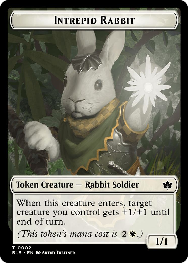 Intrepid Rabbit Token [Bloomburrow Tokens] | Clutch Gaming