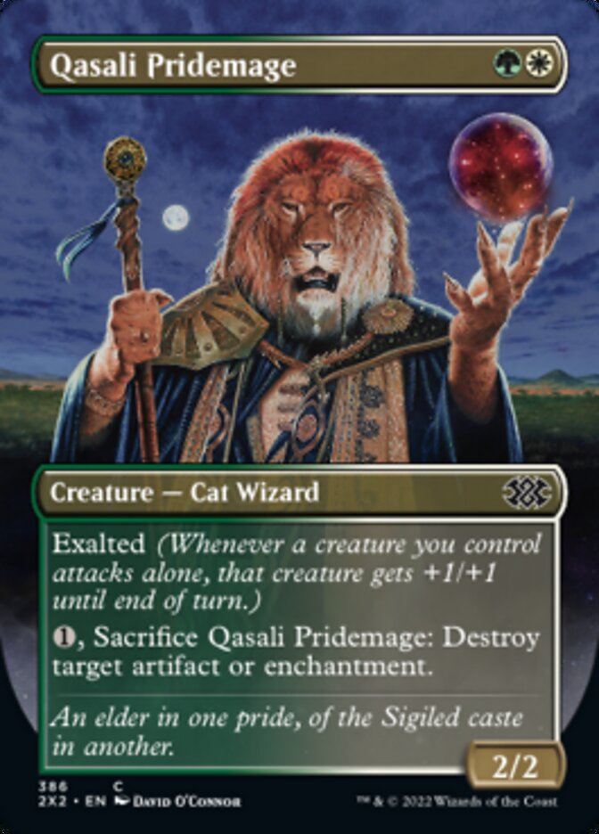 Qasali Pridemage (Borderless Alternate Art) [Double Masters 2022] | Clutch Gaming