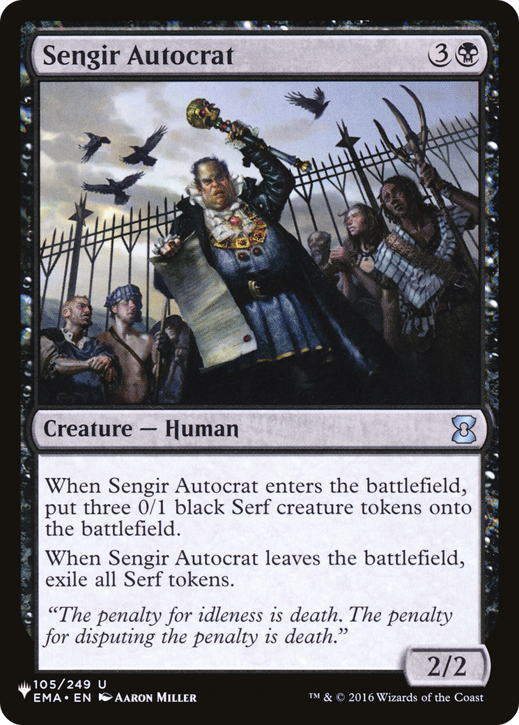 Sengir Autocrat [The List Reprints] | Clutch Gaming