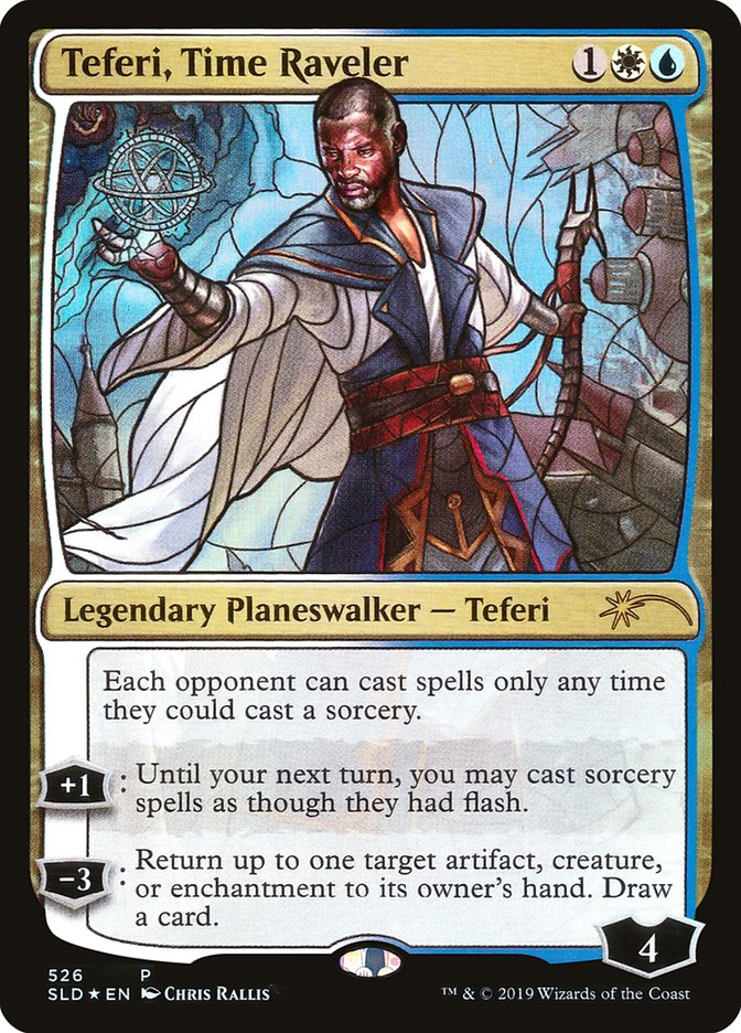 Teferi, Time Raveler (Stained Glass) [Secret Lair Drop Promos] | Clutch Gaming