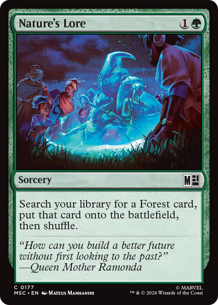 Nature's Lore (Surge Foil) [Marvel Super Heroes Commander] | Clutch Gaming