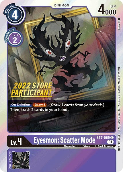 Eyesmon: Scatter Mode [BT7-069] (2022 Store Participant) [Next Adventure Promos] | Clutch Gaming