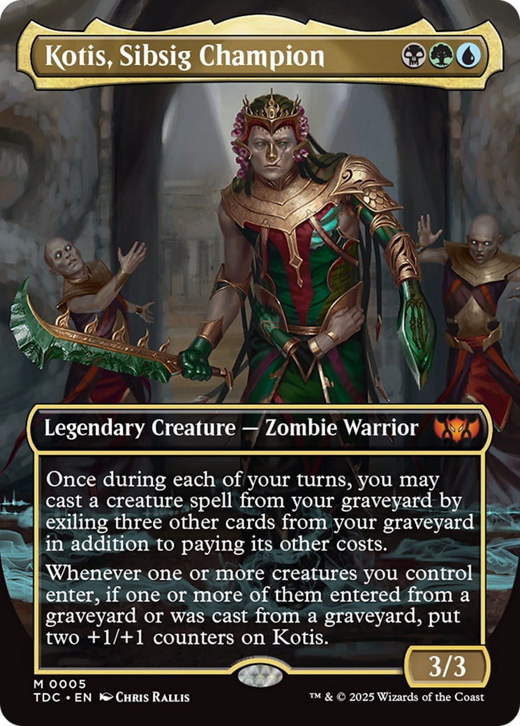 Kotis, Sibsig Champion (Borderless) [Tarkir: Dragonstorm Commander] | Clutch Gaming