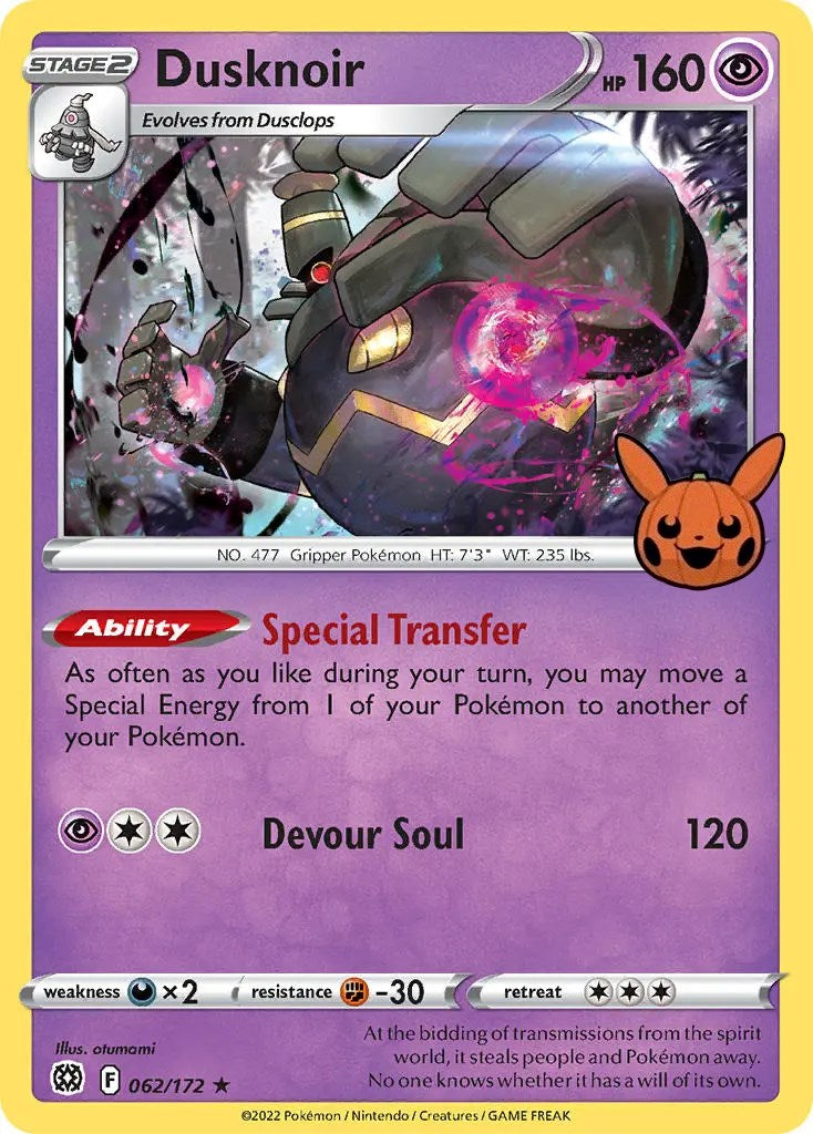 Dusknoir (062/172) [Trick or Trade] | Clutch Gaming