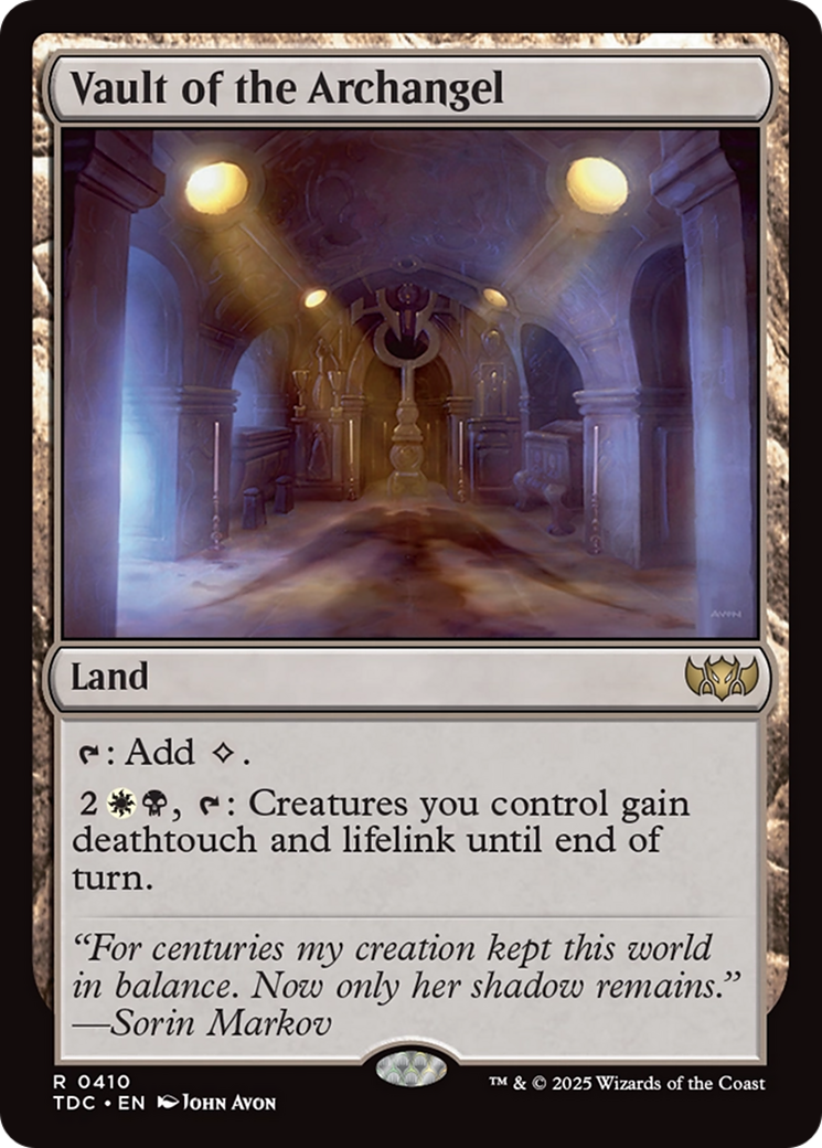 Vault of the Archangel [Tarkir: Dragonstorm Commander] | Clutch Gaming