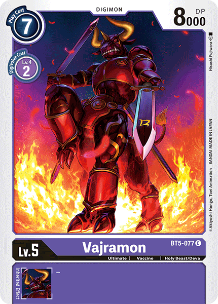 Vajramon [BT5-077] [Battle of Omni] | Clutch Gaming